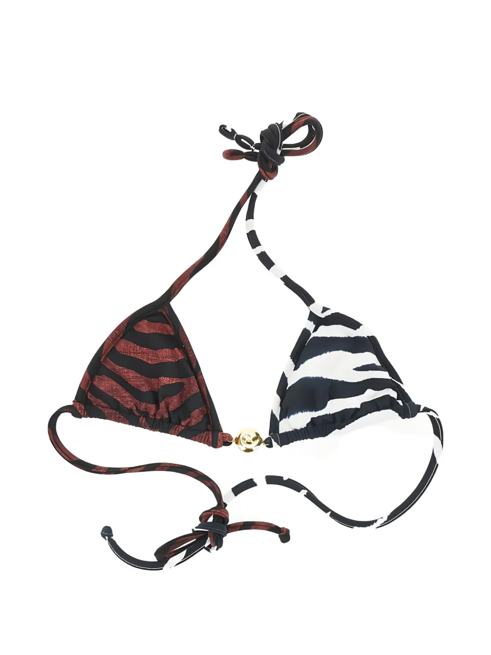 Reina Olga Splash bikini top - Nero