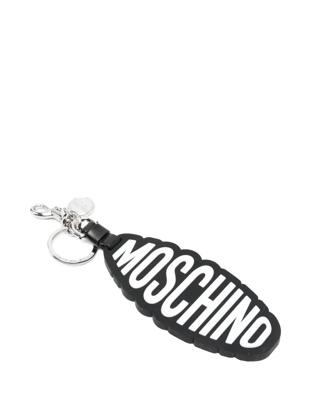  Moschino Logo-detail Keyring - Black 