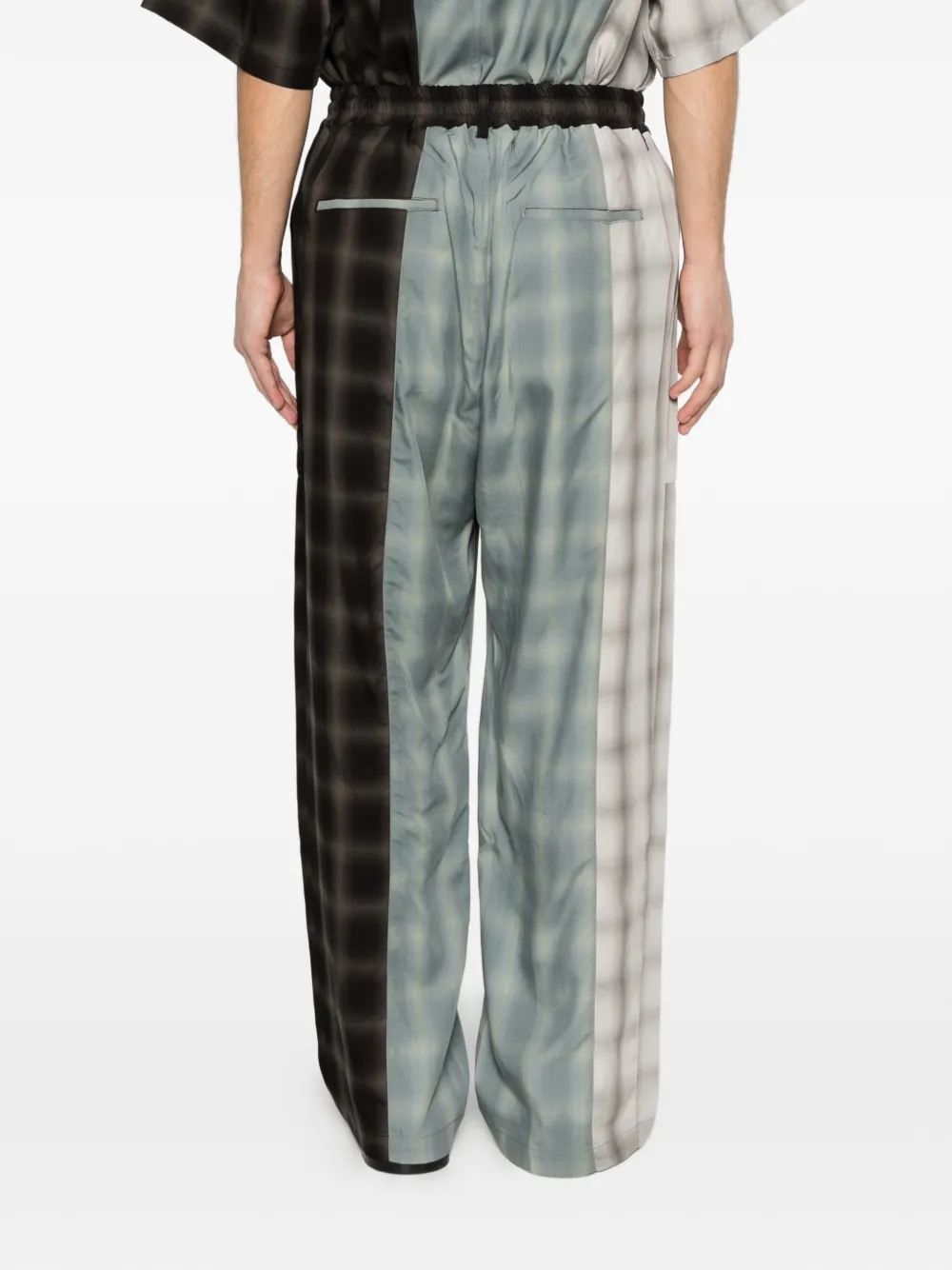Song For The Mute Geruite broek Blauw