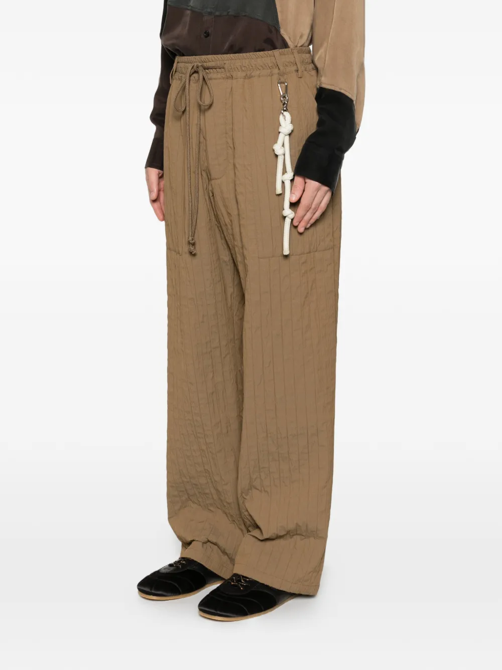  Song For The Mute Drawstring Trousers - Brown 