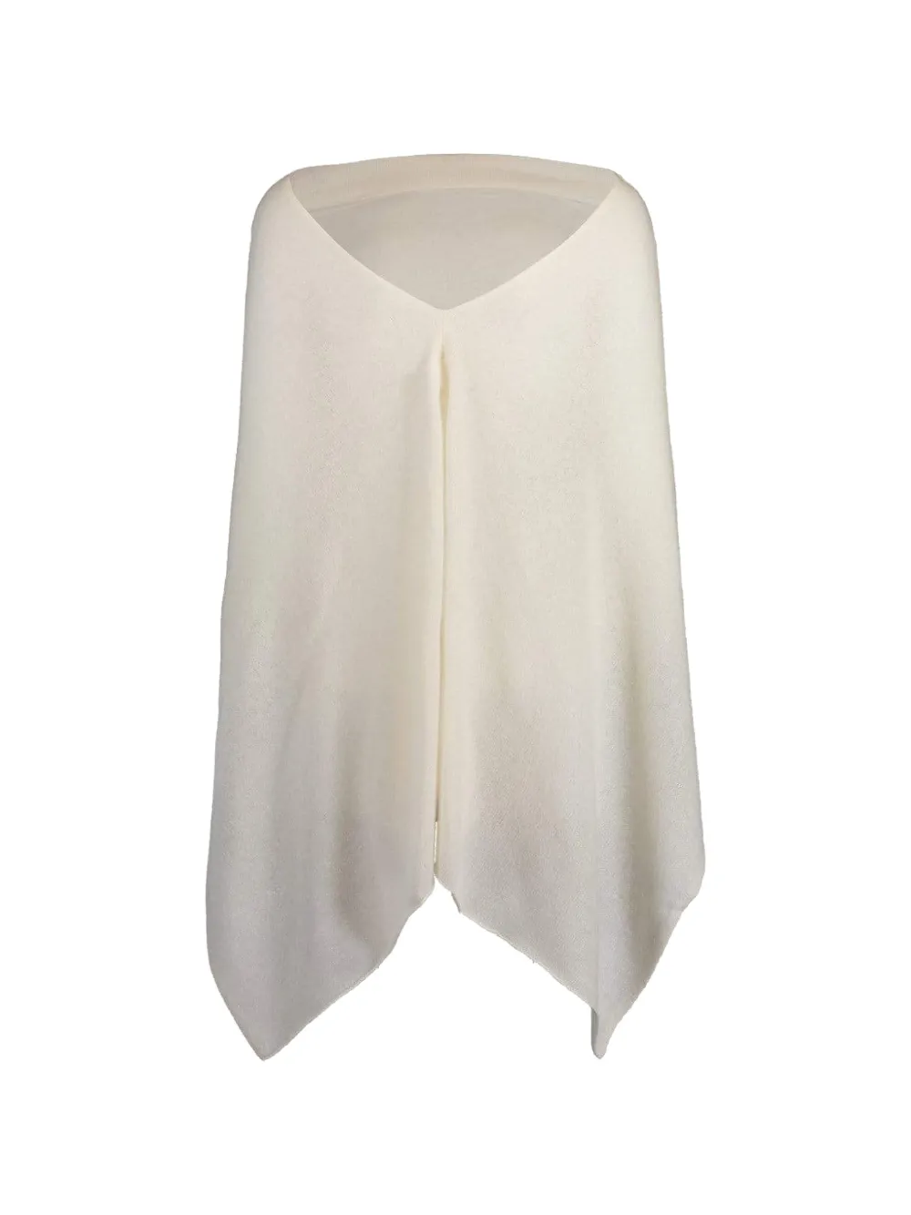 MINNIE ROSE Ruana Kaschmirponcho - Weiß