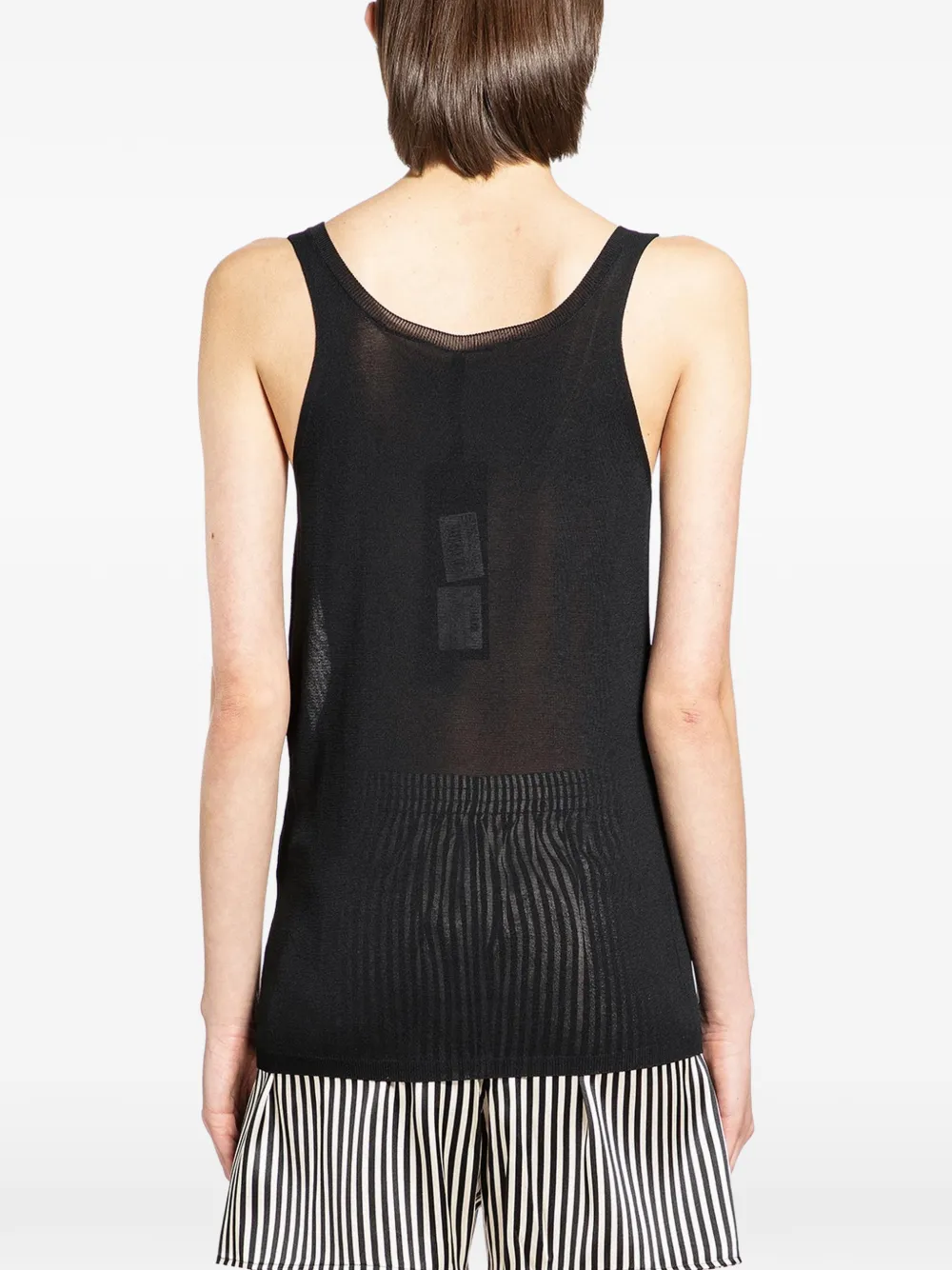  Petar Petrov Light Trap Knitted Tank Top - Black 