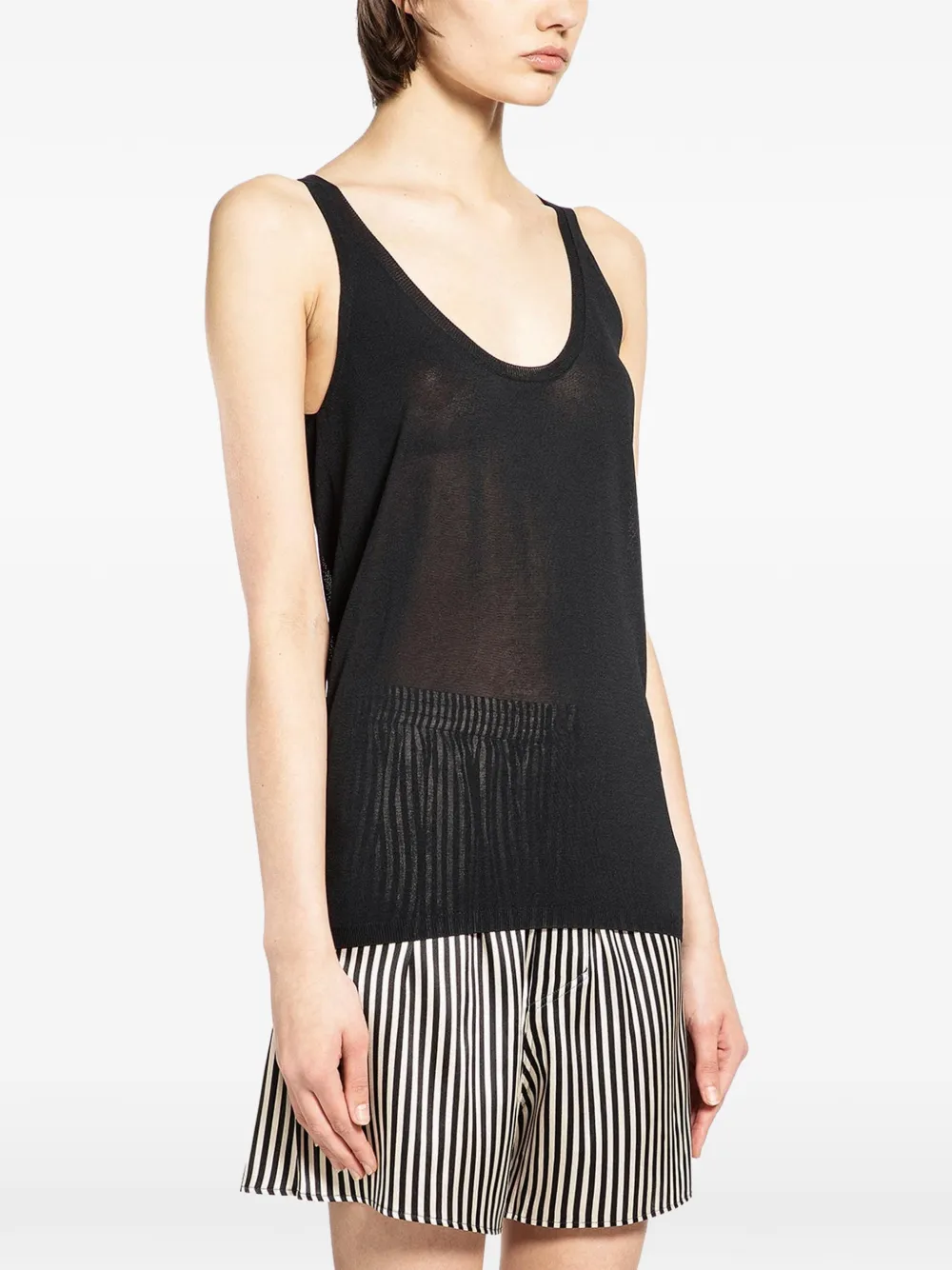  Petar Petrov Light Trap Knitted Tank Top - Black 