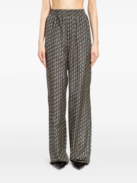 Petar Petrov printed wide-leg trousers