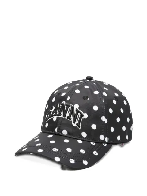 GANNI polka dot cap