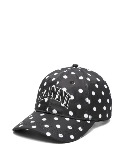 GANNI polka dot cap