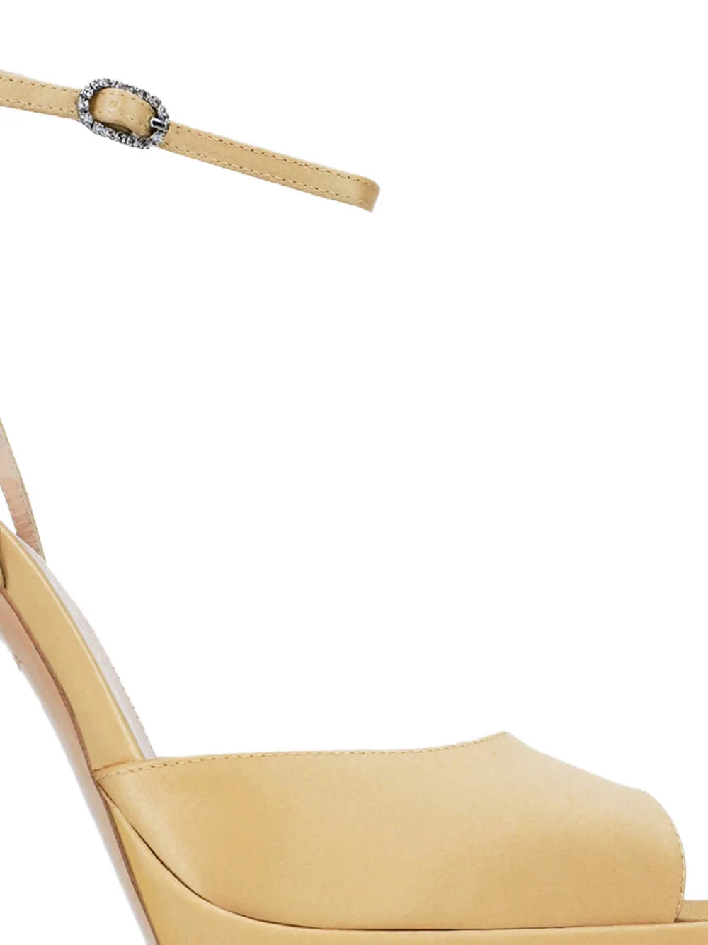 Andrea Wazen Loulou sandalen met plateauzool Goud