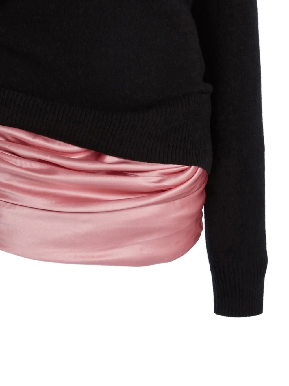 Monument Cummerbund Silk Mini Dress