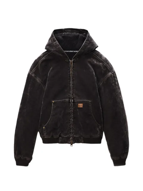 Alexander Wang Flocked oversized denim jacket