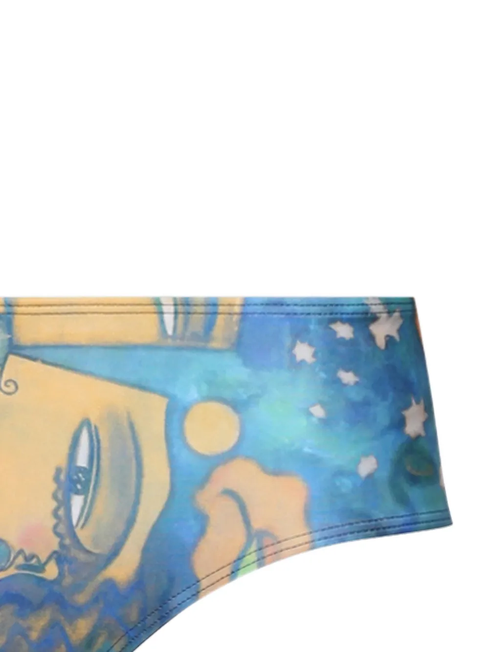  Donde Esteban Printed Bikini Bottom - Blue 