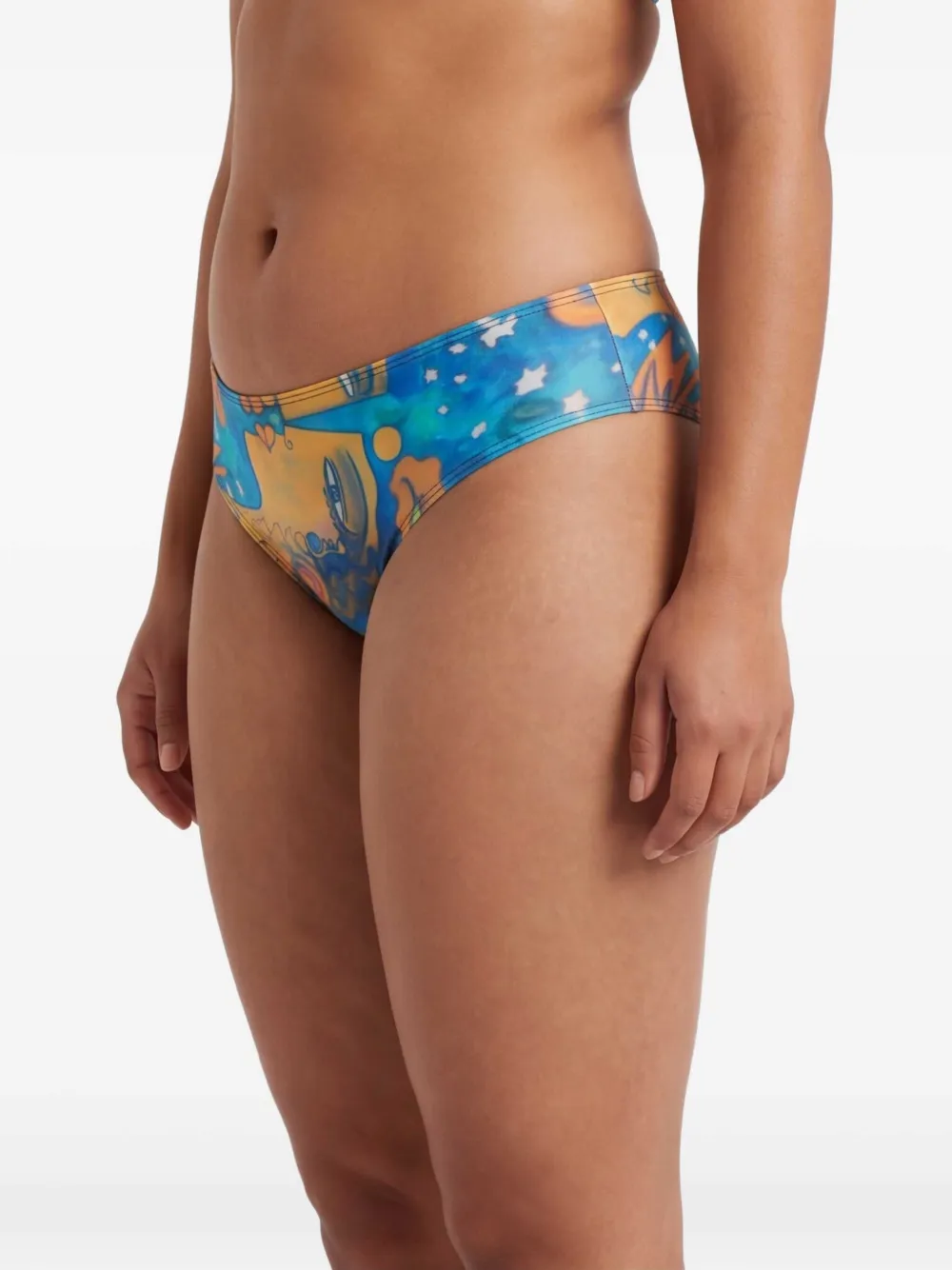 Donde Esteban Bikinislip met print Blauw