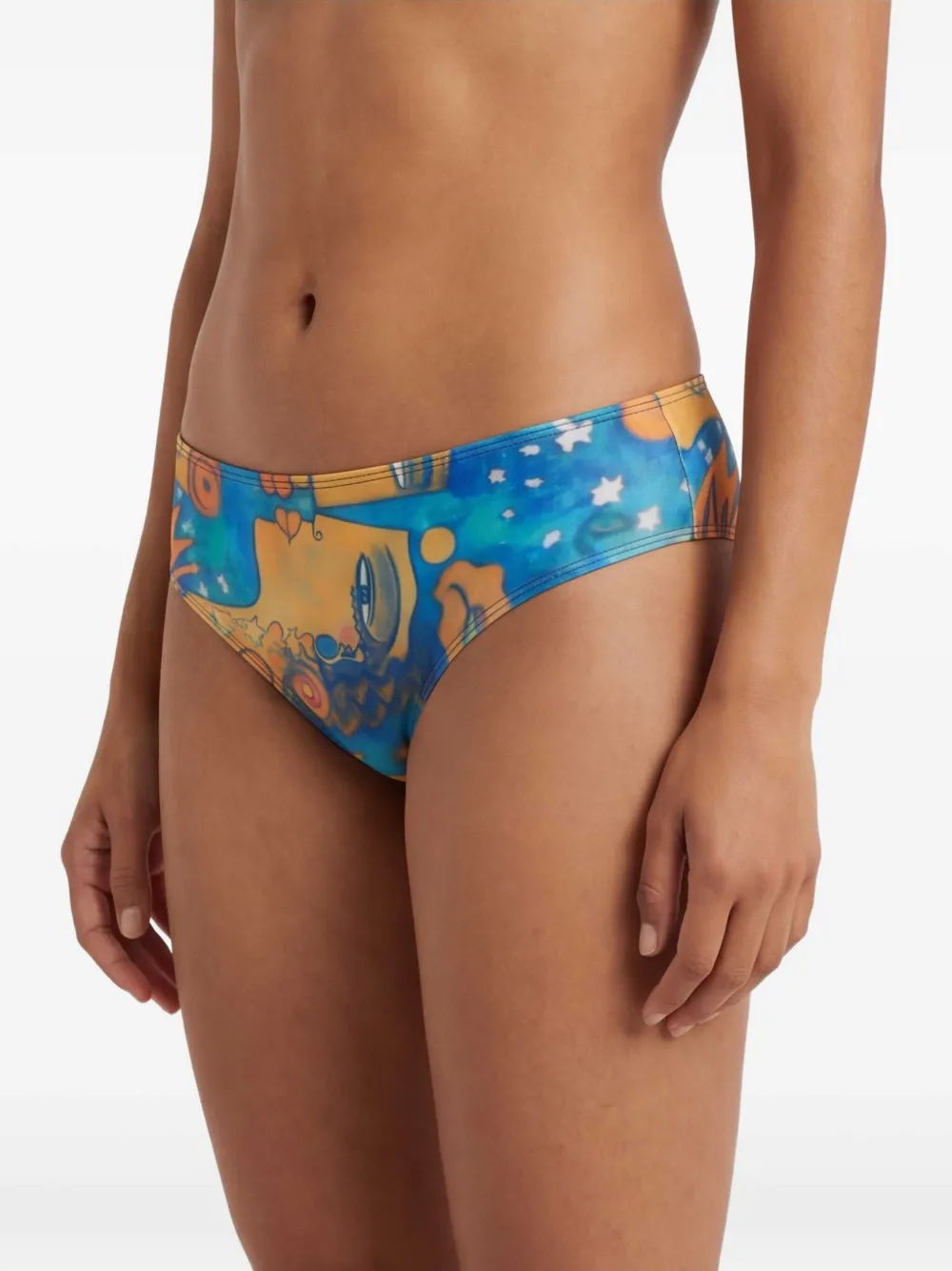 Donde Esteban Bikinislip met print Blauw