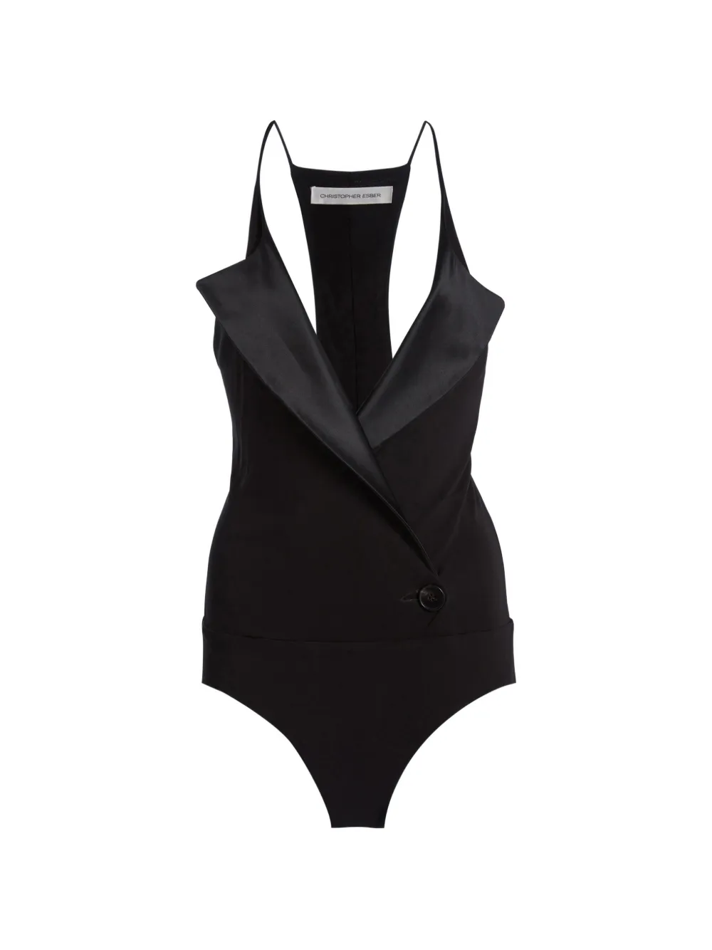 Christopher Esber Didion contrast bodysuit - Nero