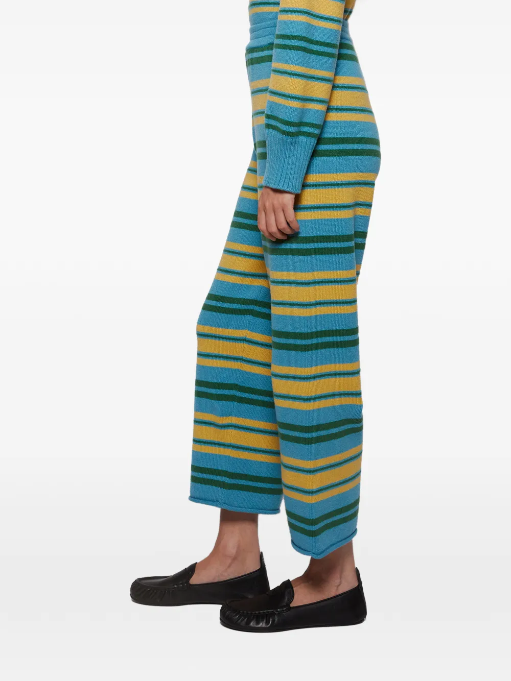 Calle Del Mar Paper Stripe Trousers in Blue, view 4