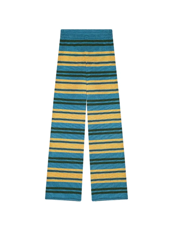 Calle Del Mar Paper Stripe Trousers in Blue