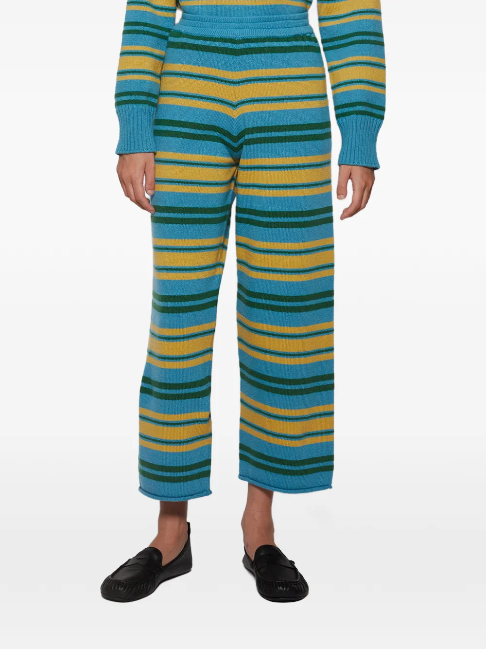 Calle Del Mar Paper Stripe Trousers in Blue, view 3