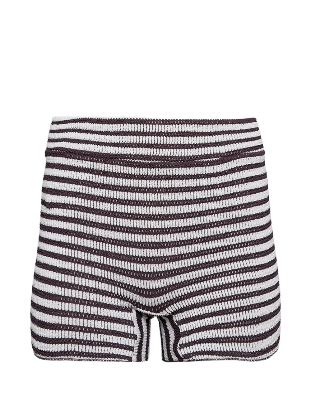 Bond-eye Dom striped shorts - Marrone
