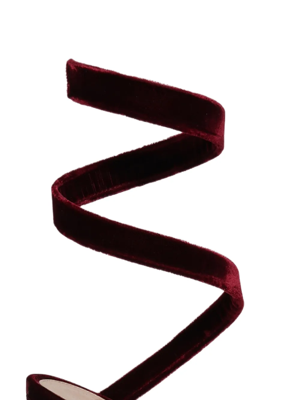 Gianvito Rossi velvet sandals Rood