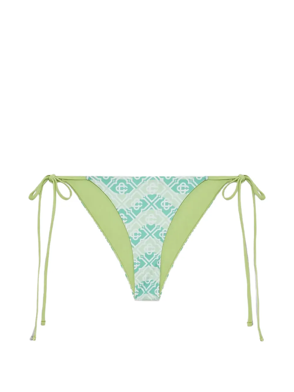 Casablanca monogram string bikini bottom - Verde
