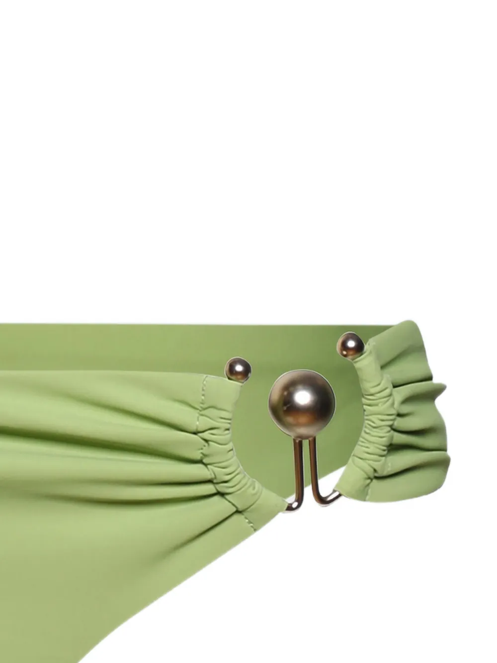  Christopher Esber Ruched-detail Bikini Bottom - Green 