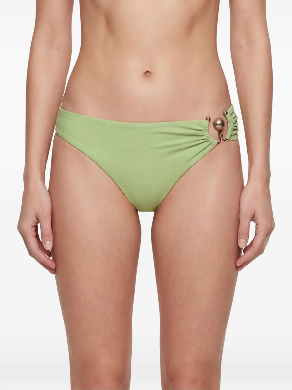 Christopher Esber Bikinislip met ruches Groen