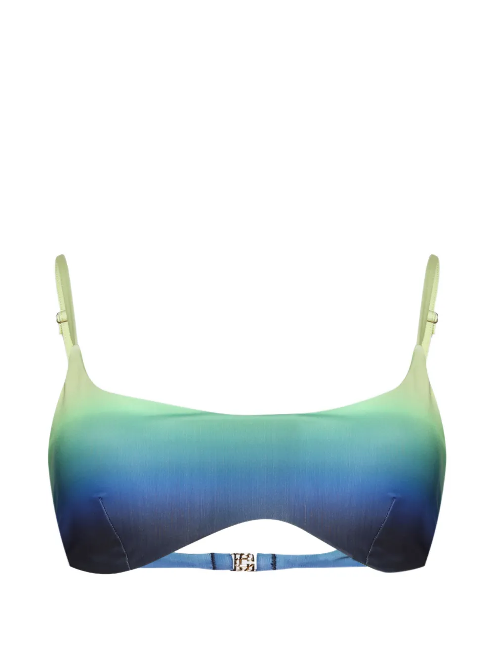Casablanca gradient-print bikini top - Blu
