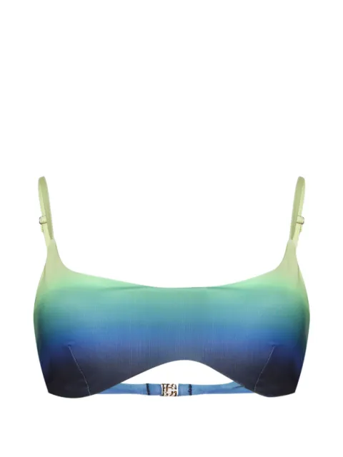 Casablanca top de bikini con estampado degradado