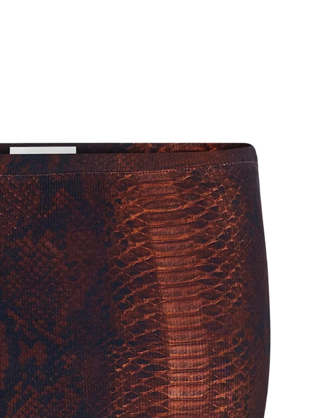 Jean Paul Gaultier Geribbelde mini-rok met print Bruin