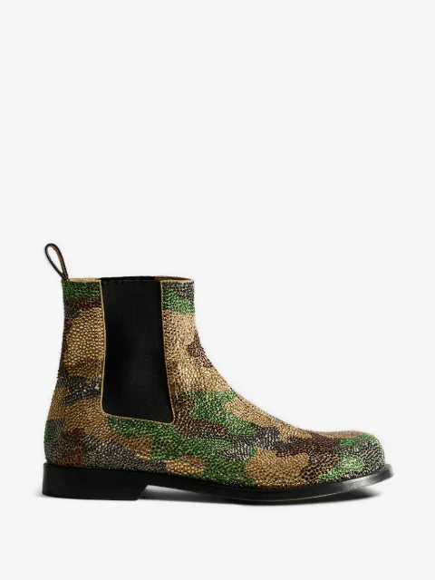 JW Anderson glass-embellished chelsea boots