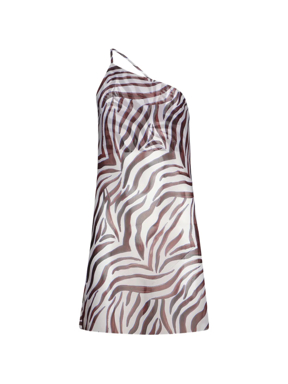 Bond-eye Amelia one-shoulder mini dress - Nude