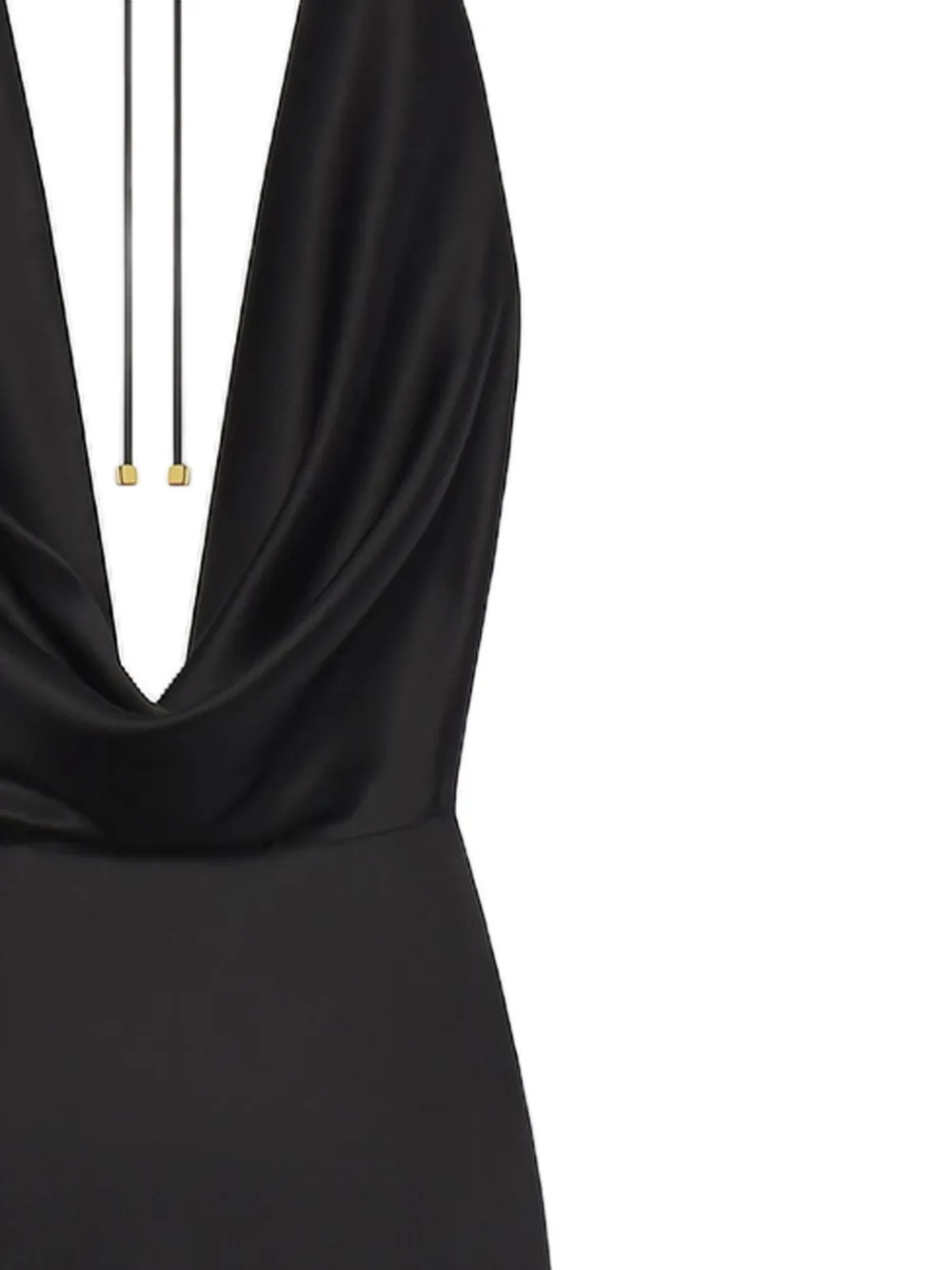 ETERNE Carla maxi-jurk met col Zwart