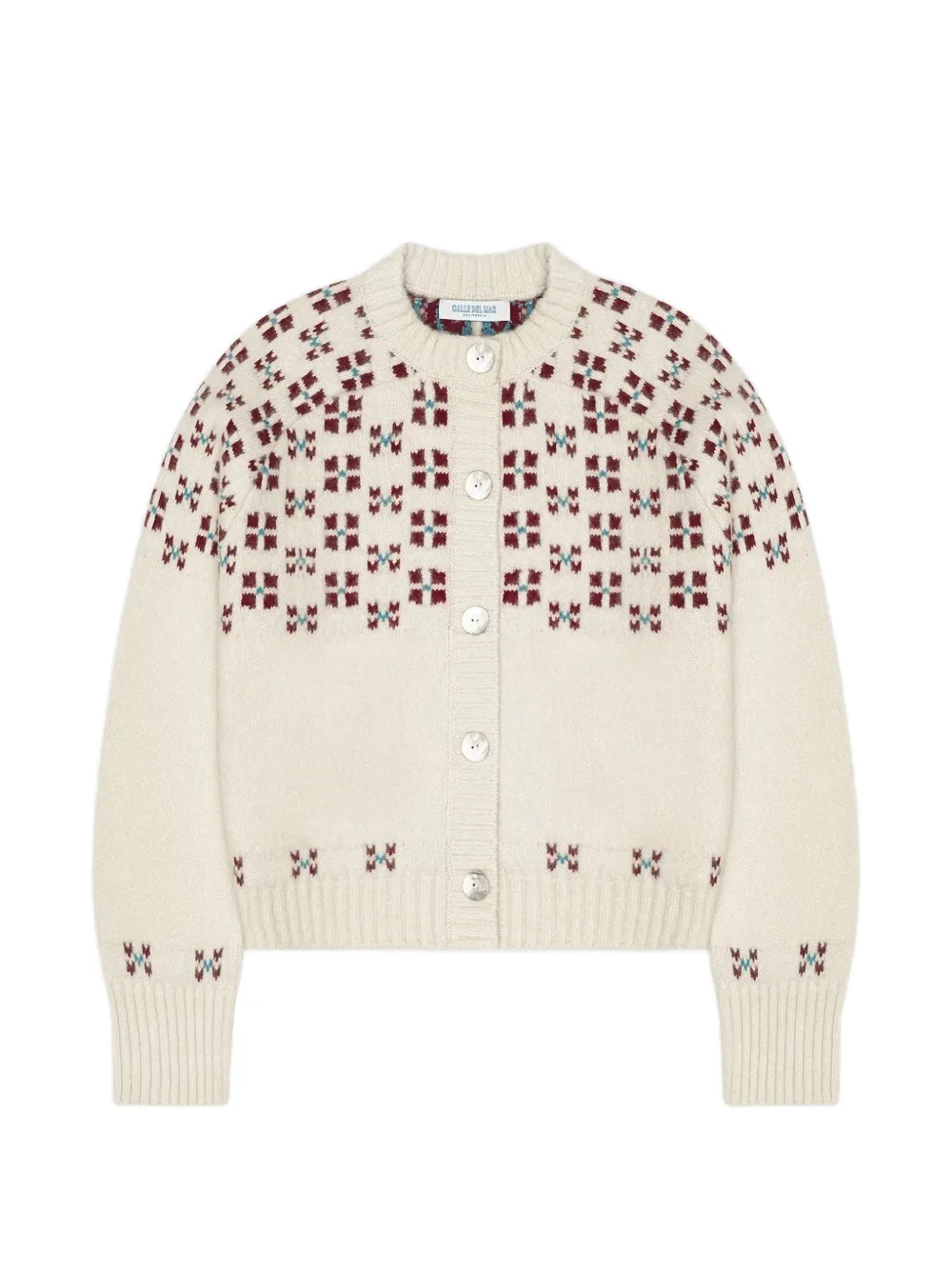 Calle Del Mar Winter Fairisle cardigan - Toni neutri