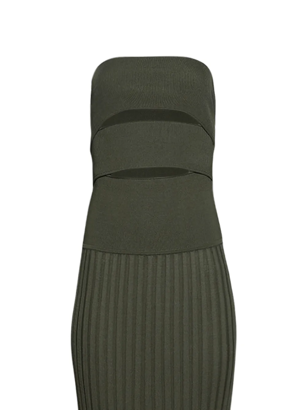 Christopher Esber Strapless jurk Groen