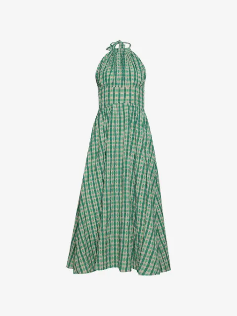 Rosie Assoulin vestido midi con cuello halter