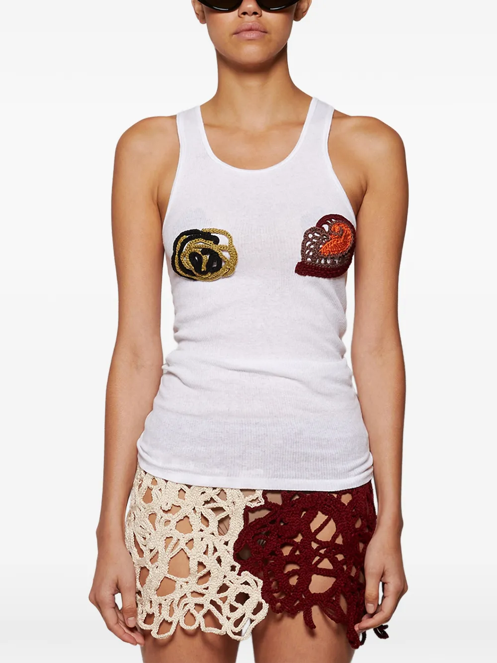 Sol Crochet-Detail Tank Top