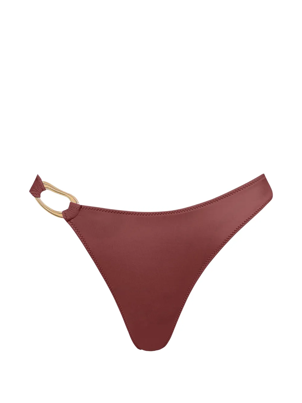 TROPIC OF C Ona ring-detail bikini bottoms - Marrone