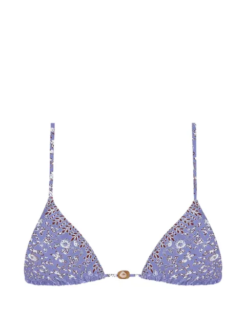 TROPIC OF C floral-pattern bikini top