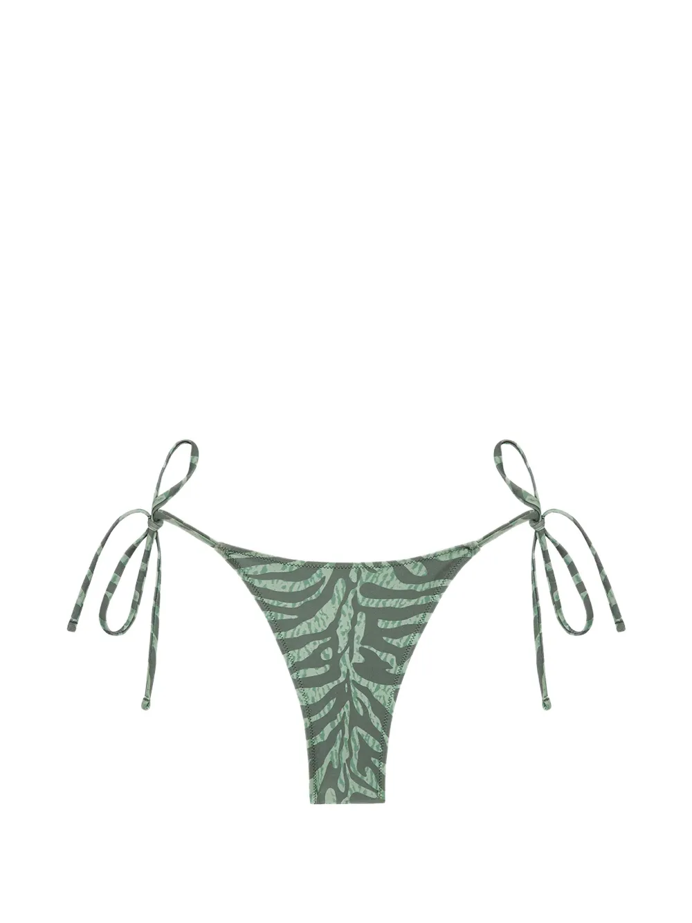 TROPIC OF C zebra-pattern bikini bottom - Verde