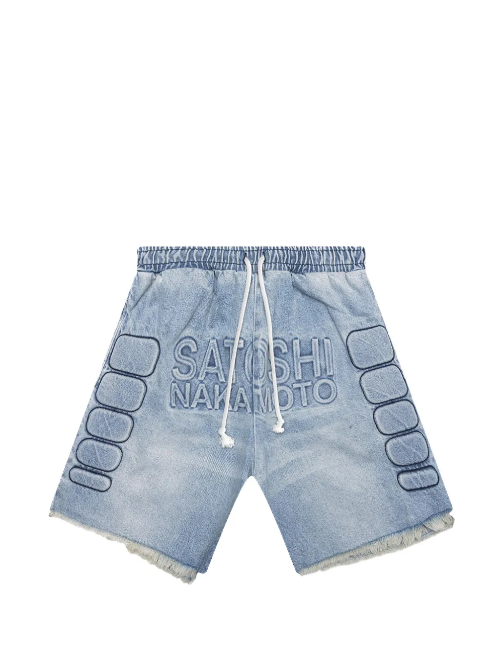 SATOSHI NAKAMOTO Shorts con coulisse - Blu