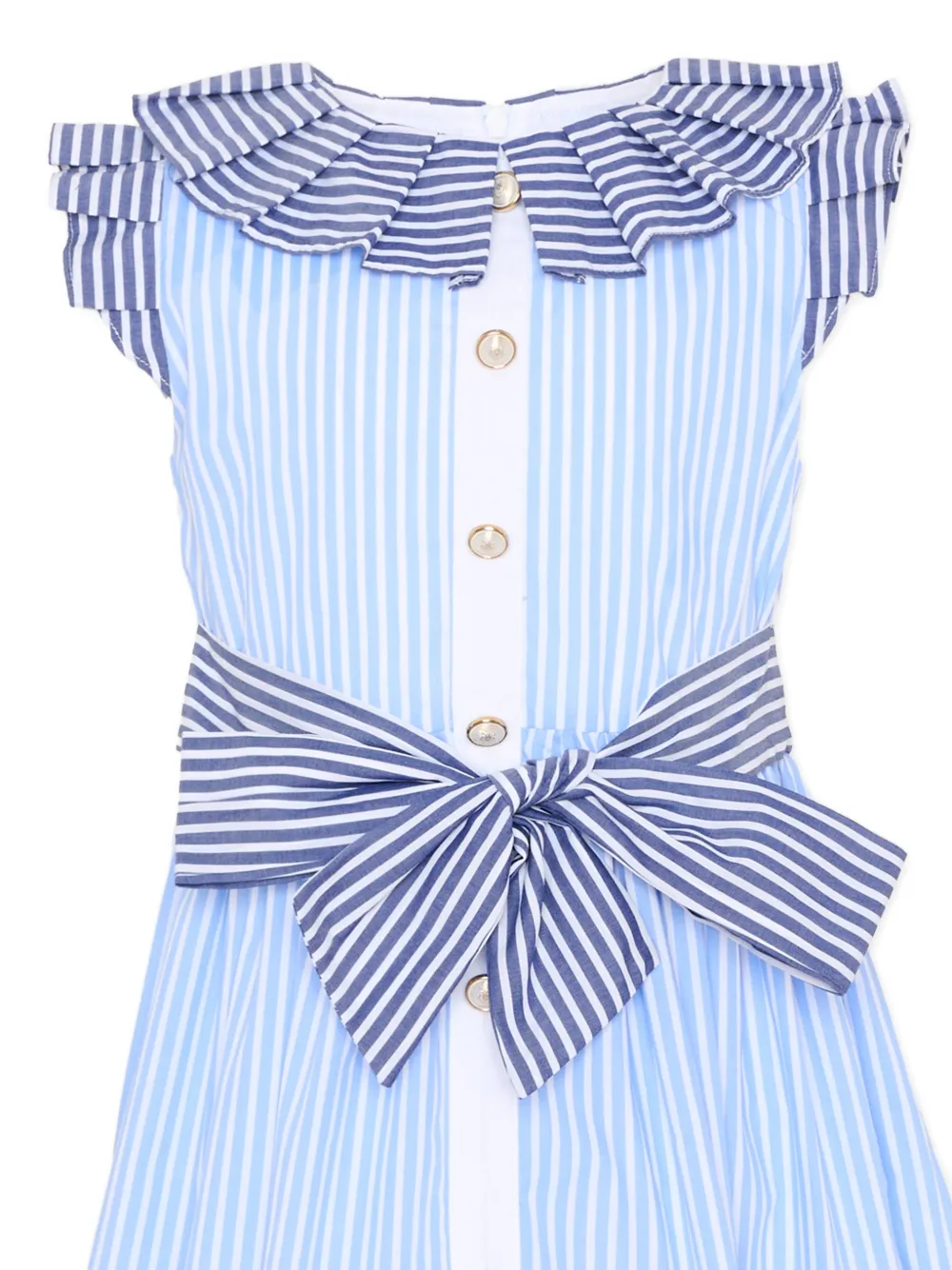Patachou Jurk met ruches Blauw
