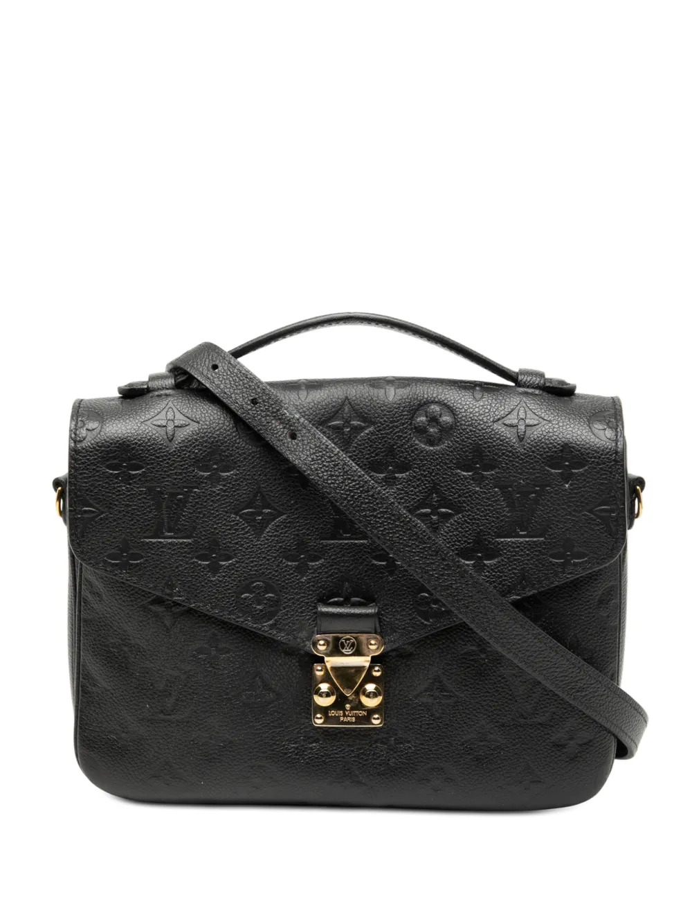 Louis Vuitton Pre-Owned Borsa a tracolla Pochette Metis in pelle Empreinte con monogramma 2018 - Nero