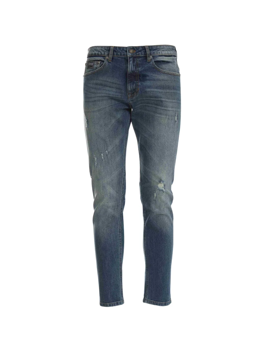 Versace Jeans Couture Jeans con effetto vissuto - Blu