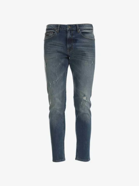 Versace Jeans Couture jeans con efecto envejecido