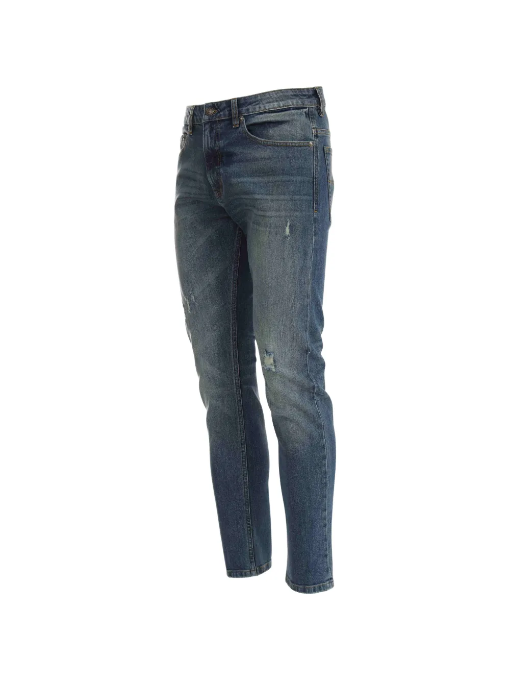  Versace Jeans Couture Vaqueros Con Efecto Envejecido - Azul 