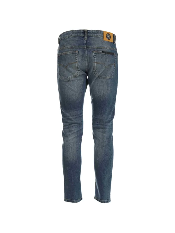 Versace Jeans Couture ダメージ ジーンズ | ブルー | FARFETCH JP