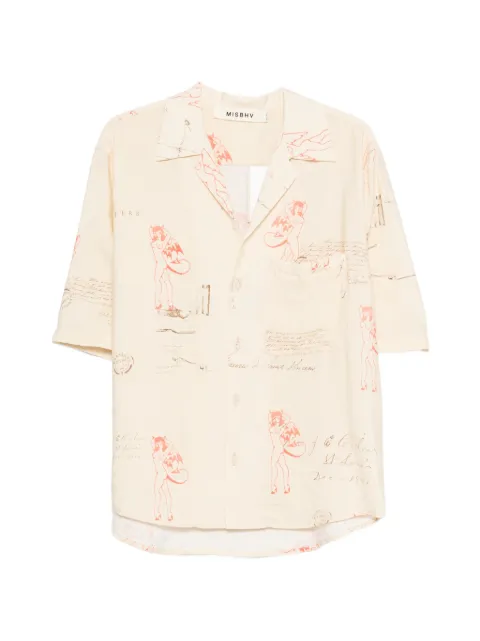 MISBHV spread-collar printed shirt