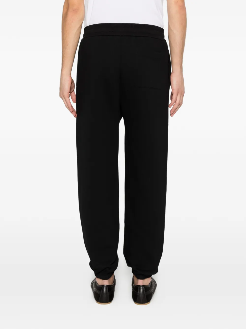Jil Sander Broek met geborduurd logo en trekkoord Zwart