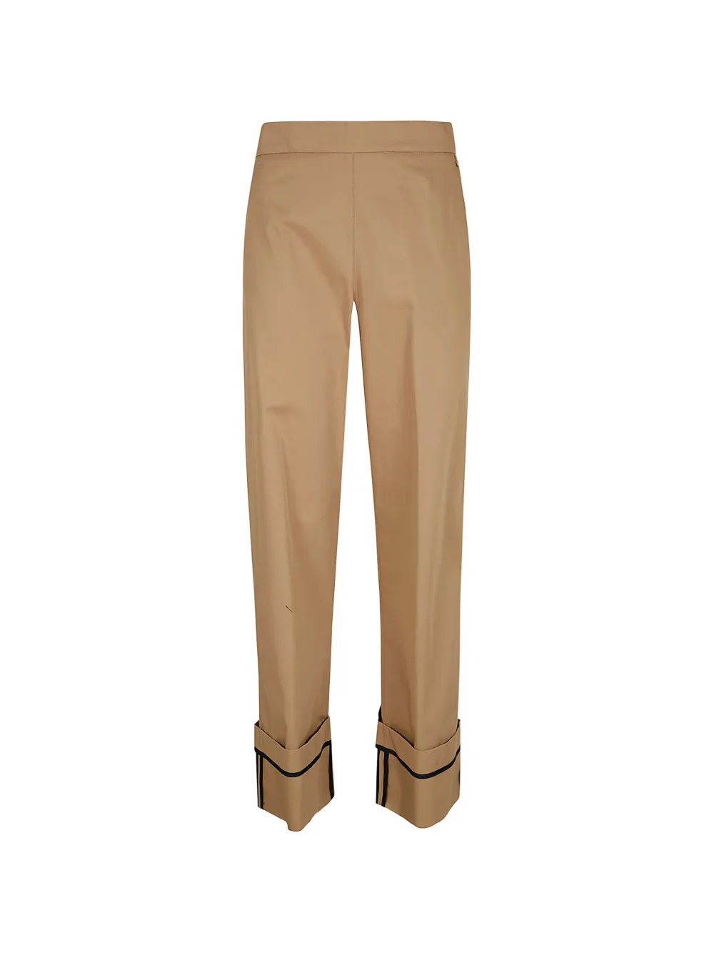 Herno cuffed-hem trousers - Marrone