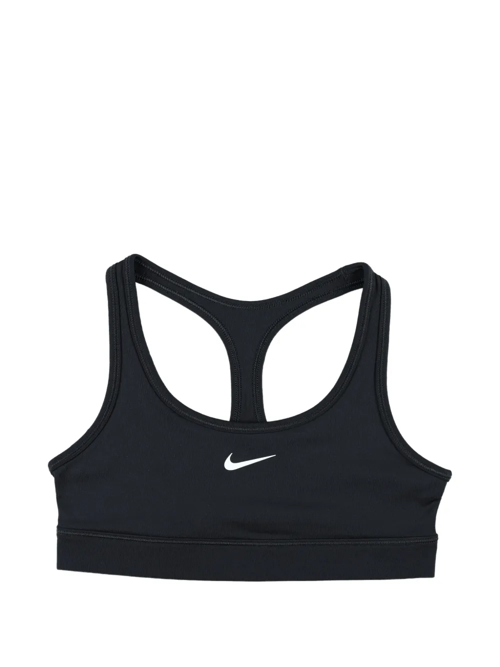 Nike Kids swoosh-logo sports bra - Nero