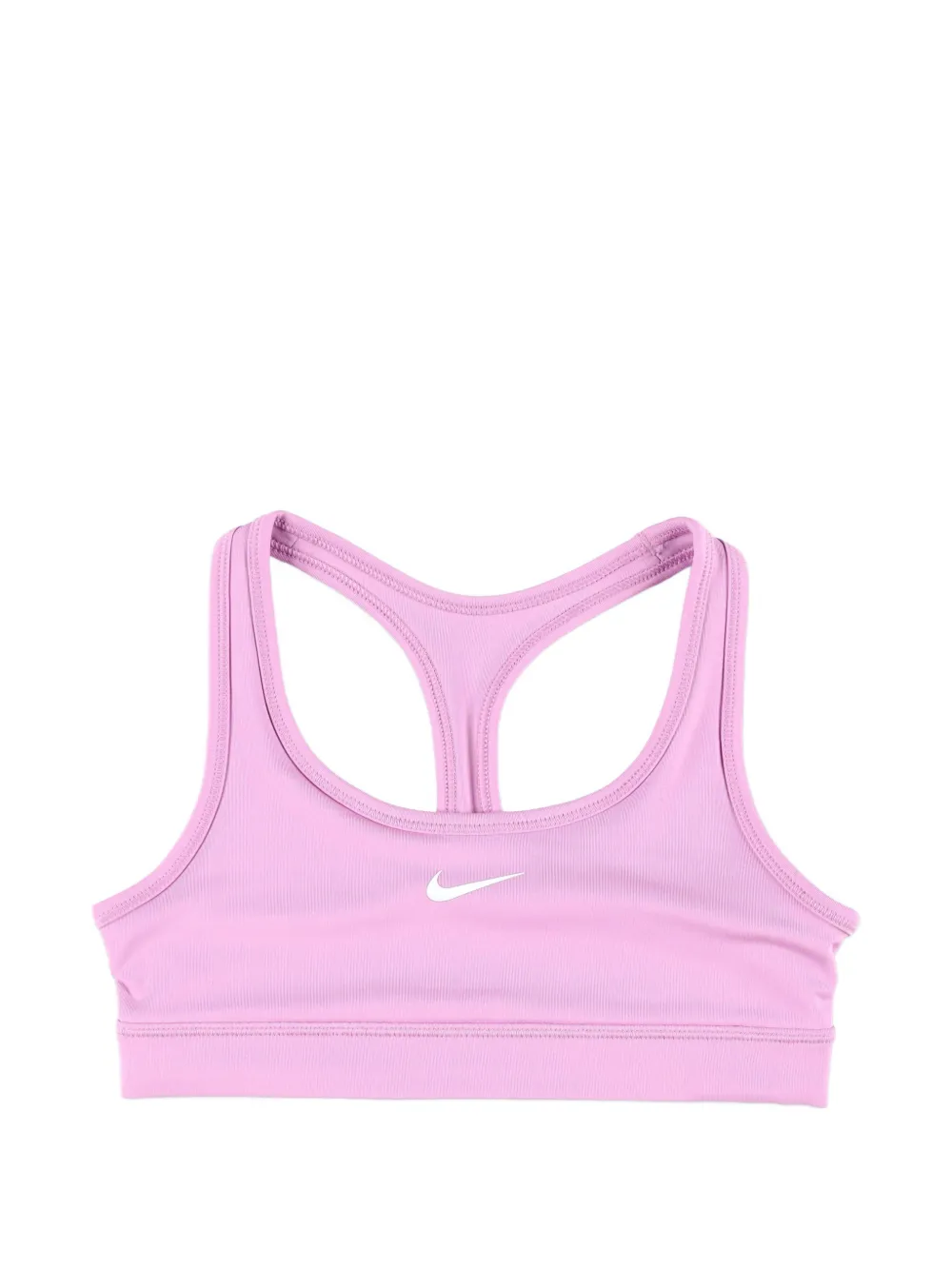 Nike Kids swoosh-logo sports bra - Rosa